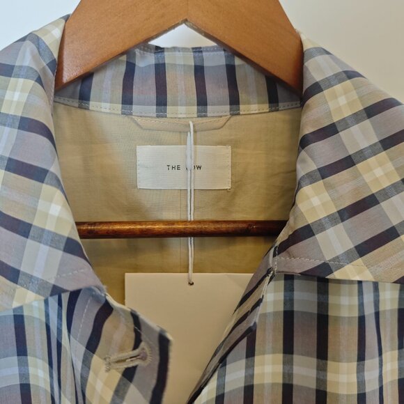 The Row Tavishina Checked Silk-blend Coat Beige by The Row - Picture 6 of 10